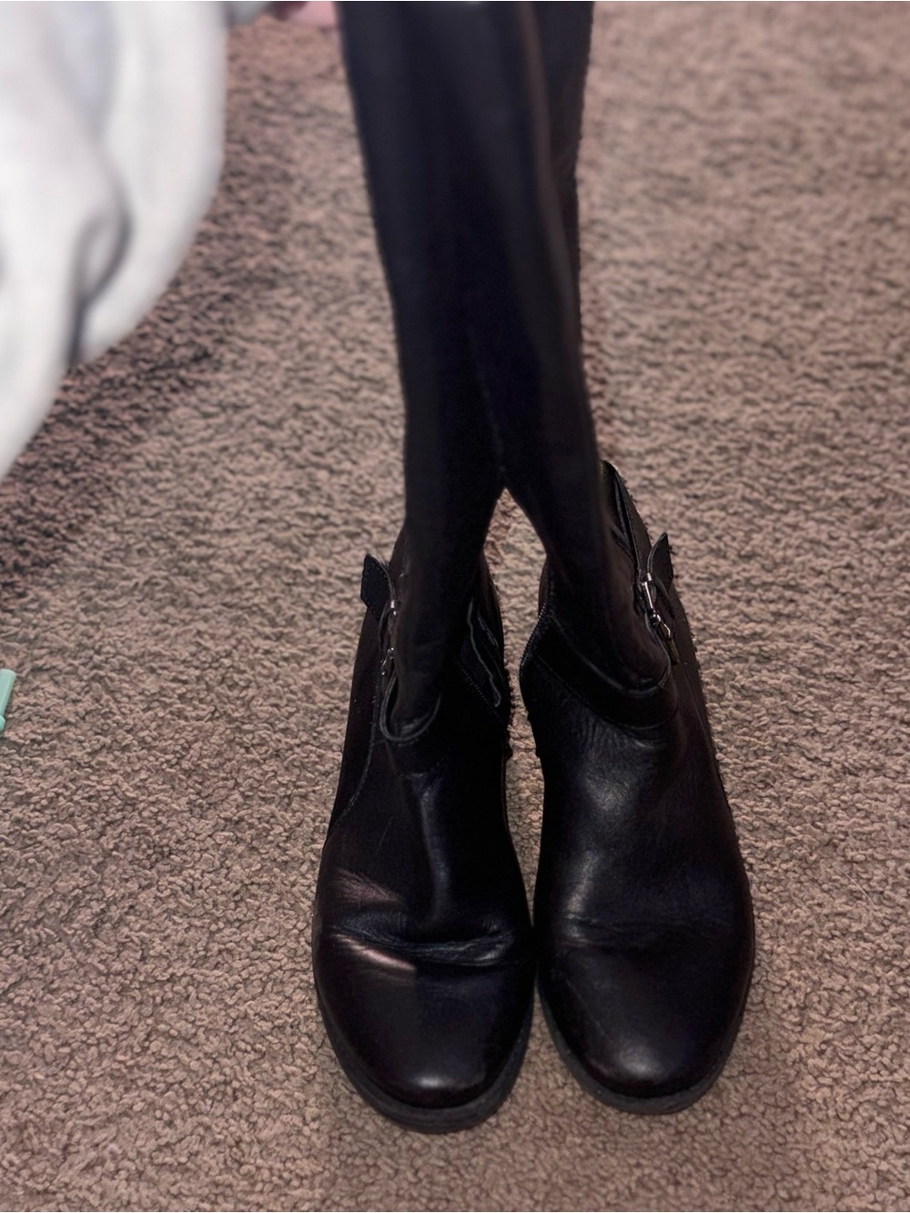 Classic Black Leather Women's Ankle Boots - Sleek Everyday Style